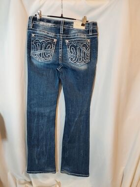 Miss Me Signature "M" Embroidered Mid-Rise Bootcut Jeans